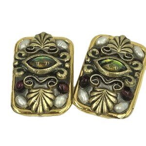 Michal Golan Small Clip-On Earrings